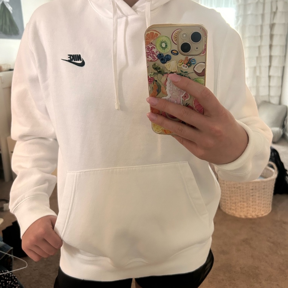Nike Classic White Pullover Hoodie
